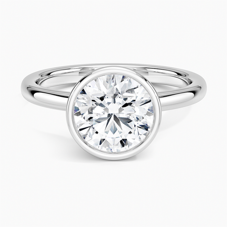 Platinum Sylvie Perfect Fit Bezel Solitaire Ring