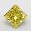 3.54 Ct. Fancy Intense  Yellow Princess Lab Grown Diamond