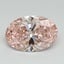 6.49 Ct. Fancy Vivid Pink Oval Lab Grown Diamond