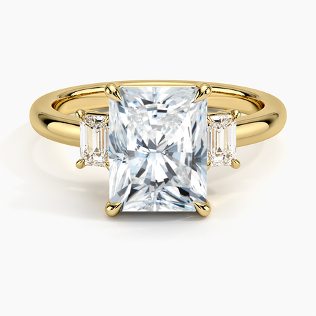 Three Stone Diamond Engagement Ring - Rhiannon