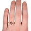 The Zerlina Ring, smallzoomed in top view on a hand