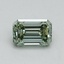 0.46 Ct. Fancy Vivid Green Emerald Lab Grown Diamond
