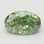 2.11 Ct. Fancy Vivid Green Oval Lab Grown Diamond
