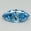 0.98 Ct. Fancy Vivid Blue Marquise Lab Grown Diamond
