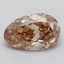 3.06 Ct. Fancy  Brown Pear Lab Grown Diamond