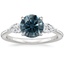 Platinum Opera Three Stone Diamond Ring, smalltop view
