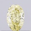 0.28 Ct. Fancy Yellow Oval Lab Grown Diamond