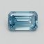 0.7 Ct. Fancy Vivid Malibu Blue Emerald Lab Grown Diamond
