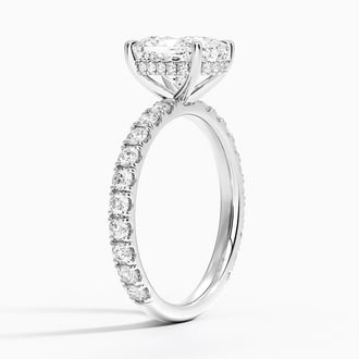 Grand Perfect Fit with 2ct Elongated Cushion Certified Lab Diamond
