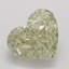 1.53 Ct. Fancy Light Brownish Greenish Yellow Heart Diamond