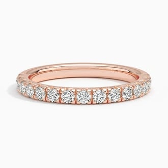 Sienna Half Coverage Lab Diamond Ring (1/2 ct. tw.) in 14K Rose Gold