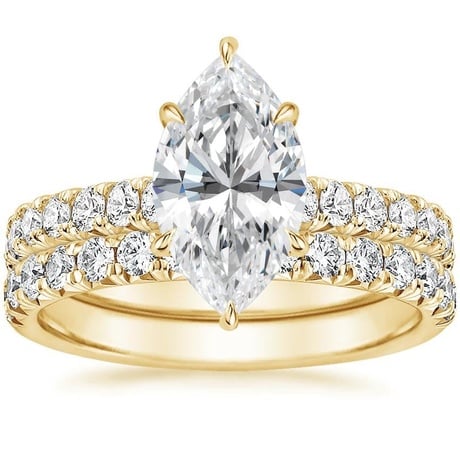 18K Yellow Gold Sienna Diamond Bridal Set (7/8 ct. tw.)