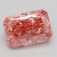 0.89 Ct. Fancy Vivid Pink Radiant Lab Grown Diamond