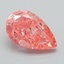 1.70 Ct. Fancy Vivid Pink Pear Lab Grown Diamond