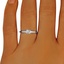 The Ginerva Ring, smalltop view on a hand