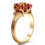 The Marguerite Ring, smalltop view on a hand