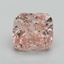 5.00 Ct. Fancy Vivid Pink Cushion Lab Grown Diamond