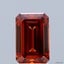 1.98 Ct. Fancy Vivid  Orange Emerald Lab Grown Diamond