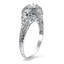 The Kalyn Ring, smalltop view on a hand