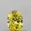 0.40 Ct. Fancy Vivid Yellow Oval Lab Grown Diamond