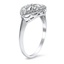 The Norah Ring, smalltop view on a hand