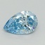 1.13 Ct. Fancy Vivid Blue Pear Lab Grown Diamond