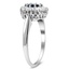 The Allensworth Ring, smalltop view on a hand