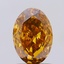 0.93 Ct. Fancy Intense Orange Oval Lab Grown Diamond