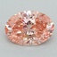 2.02 Ct. Fancy Vivid  Pink Oval Lab Grown Diamond