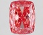 4.09 Ct. Fancy Vivid Pink Cushion Lab Grown Diamond