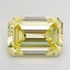 5.03 Ct. Fancy Intense None Yellow Emerald Lab Grown Diamond