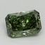 1.01 Ct. Fancy Vivid Green Radiant Lab Grown Diamond