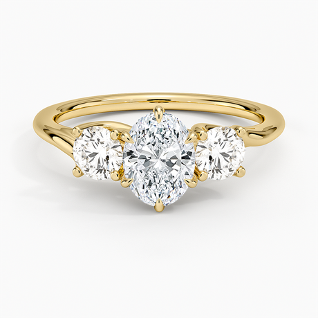 Luxe Delilah Three Stone Diamond Ring