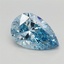 1.59 Ct. Fancy Vivid Blue Pear Lab Grown Diamond