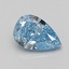 1.00 Ct. Fancy Vivid Blue Pear Lab Grown Diamond