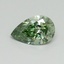 0.43 Ct. Fancy Vivid Pacific Green Pear Lab Grown Diamond