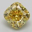 1.61 Ct. Fancy Yellow Cushion Lab Grown Diamond