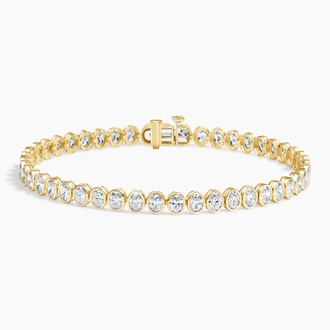 Bezel Oval Diamond Tennis Bracelet (5 ct. tw.)