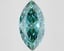 3.61 Ct. Fancy Vivid Bluish Green Marquise Lab Grown Diamond