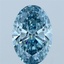 2.33 Ct. Fancy Vivid  Blue Oval Lab Grown Diamond