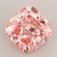 3.02 Ct. Fancy Vivid Pink Cushion Lab Grown Diamond