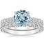 18KW Aquamarine Sienna Diamond Bridal Set (7/8 ct. tw.), smalltop view