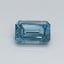 0.34 Ct. Fancy Vivid Malibu Blue Emerald Lab Grown Diamond