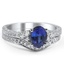 Contoured Diamond Scroll Band, smallside view
