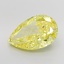 8.35 Ct. Fancy Vivid Yellow Pear Lab Grown Diamond