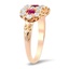 The Juana Ring, smalltop view on a hand