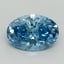 2.13 Ct. Fancy Vivid Blue Oval Lab Grown Diamond