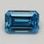 1.00 Ct. Fancy Vivid Blue Emerald Lab Grown Diamond