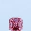 0.33 Ct. Fancy Vivid Pink Asscher Lab Grown Diamond