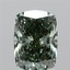2.08 Ct. Fancy Vivid Green Cushion Lab Grown Diamond